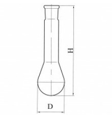 Колба Къельдаля со шлифом 1-50-14/23, ТС