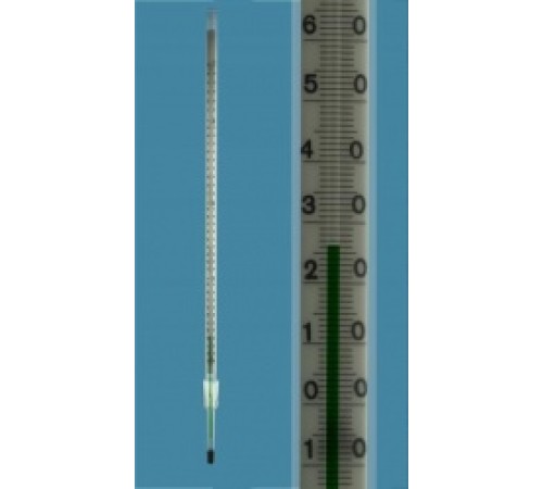 Термометр Amarell на шлифе NS 14,5/23, -10...+360/1°C, глубина погружения 77 мм (Артикул D262358-EF)